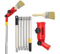 Extensor de pincel de pintura de múltiples ángulos: unidad de soporte de rotación de 180 grados, conector del eje del aplicador, acabado de superficies de apertura de bordes superiores, dispositivo de