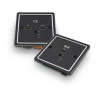 Extensor de placa de pared compatible con HDMI TX/RX con retroalimentación infrarroja Cat5e/6 RJ45 Extensor