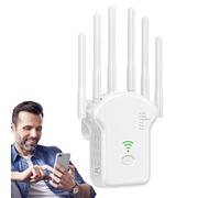 Extensor de Rango WiFi,Extensor De Internet De Cobertura Amplia - Repetidor WiFi con Cobertura Amplia para Hogar, Oficina, Sótano y Exteriores