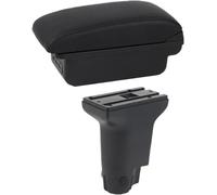 Extensor de reposabrazos para coche Reposabrazos para Fiat 500, reacondicionamiento exclusivo, aumenta el espacio de almacenamiento central interior(B black line 3)