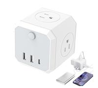 Extensor de salida USB - Splitter de salida multifuncional, conector de pared Adaptador de carga USB | Extensión USB Powers Extensión Splitter de salida USB, multipuerto USB Hub Charger USB para