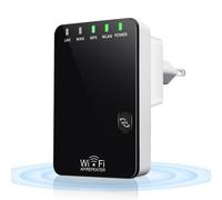 Extensor de señal wifi de 300 Mbps y 2,4 GHz, repetidor wifi inalámbrico para el hogar con puertos Ethernet.