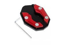 Extensor de soporte de motocicleta para soporte lateral de motocicleta, almohadilla universal para pie de bicicleta (rojo)