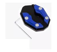Extensor de soporte de motocicleta para soporte lateral de motocicleta, almohadilla universal para pie de bicicleta (azul)