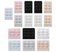 Extensor de sujetador de 15 piezas, 2 ganchos, 3 ganchos, hebillas de extensión de ropa interior ajustables, empaquetadas individualmente, 5 colores