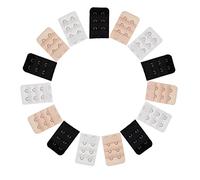 Extensor de Sujetador, Extensores de Sujetador para Mujer, 3 Filas 2 Ganchos, Suave y Cómodo, para Todos Los Modelos de Sujetadores Comunes, 3 Colores, 15 Piezas
