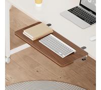 Extensor De Teclado Ergonómico Extensor De Escritorio Estante De Reposabrazos De Montaje En Mesa Bandeja Extensora De Escritorio Fá CIL InstalacióN(17.5 * 25cm)