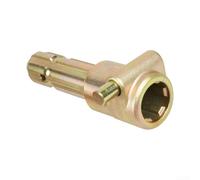 Extensor de toma de fuerza hembra 1-3/20.3 cm 6 dientes adaptador para tractores hasta 70HP construcción de acero toma de potencia extensión del eje