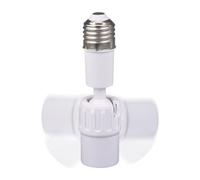 Extensor de toma de luz - Extensor de bombilla, extensor de enchufe de bombilla | Extensión de casquillo de luz giratoria de 360 grados para extensión de bombilla, adaptador de enchufe eléctrico para