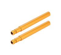 Extensor de válvula Bicicleta, Fácil instalación para neumáticos Profundos, Alargador válvula neumático Interno, 60 mm 2 Unidades Dorado, for Ciclistas montaña Carretera y Mantenimiento Diario
