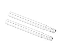 Extensor de válvula de Bicicleta de 2 Piezas, Extensor de válvula de neumático Interno de Bicicleta de 60 mm, extensión de válvulas de neumático Interno(Plata)