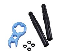 Extensor de válvula de Bicicleta, extensión de vástago de válvula de aleación de Aluminio, extensión de válvulas de neumáticos Interiores, Kit de Extensor de válvula Prestas (45mm)