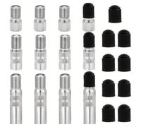 Extensor de válvula de neumático de acero inoxidable de 19 mm, diseño a | Latón cromado, revestimiento impermeable, 24 mm de longitud, se adapta a Xiaomi para M365, evita la pérdida de aire durante