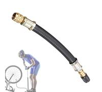 Extensor de válvula, extensión de válvula de neumático de goma flexible a prueba de fugas, tubo de extensión de bomba, adaptador de latón macizo, mejora la eficiencia de inflado de neumáticos