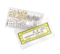 Extensor de vástago de reloj, extensor de vástago de reloj + kit de herramientas de repuesto para reparación de accesorios de coronas con caja, para reparación de relojes