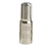 Extensor de vástago de válvula de scooter eléctrico, 27 mm, plata (27 mm) | Extensor de vástago de válvula de scooter eléctrico, 27 mm, color plateado