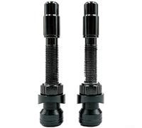 Extensor de vástago de válvula Presta de 85 mm para llantas profundas de 85 | Aleación de aluminio ligera, 45 mm de longitud, tuerca de bloqueo segura, para doble sello de goma, acabado negro
