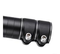 Extensor de vástago elevador de manillar de bicicleta de montaña con altura ajustable y tornillos hexagonales dobles para un posicionamiento seguro del manillar y mayor comodidad de conducción (124 mm