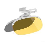 Extensor de visera solar para coche, 2 en 1, protector antirreflejos para parabrisas de seguridad de conducción, bloqueador transparente tintado (L)