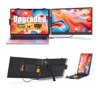 Extensor de visualización dual para portátil de 14 pulgadas, monitor portátil ultradelgado | FHD 1080P USB-C/HDMI Plug & Play | visualización de viaje ligera para Mac/Windows (portátil de 13-17.3") |