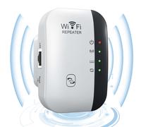 Extensor de Wi-Fi de hasta 4000 pies cuadrados, configuración de un solo toque (blanco)