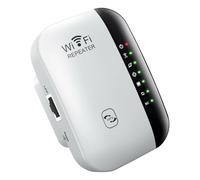 Extensor de WiFi 300 Mbps Plástico Enchufe EU | Configuración Simple, Soporte Wpa2, Banda 2,4 Ghz, para Streaming y Videollamadas