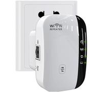 Extensor de Wifi Repetidor de Wifi con puerto Ethernet Configuración de un toque Punto de acceso Cubre hasta 2640 pies cuadrados Amplificador D