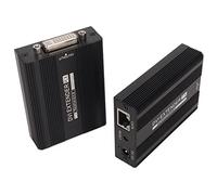 Extensor DVI Transparente PoE Fuente de Alimentación Individual 100-240V Extensor de Video para Cámaras de Seguridad (Enchufe de la UE)