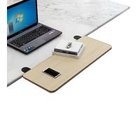 Extensor ergonómico de escritorio y bandeja para teclado, extensión de escritorio de computadora de alineación horizontal con soporte de metal plegable, 29.5 x 9.8 pulgadas para oficina en casa y