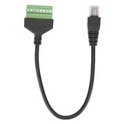Extensor Ethernet compatible con RJ45, terminal de tornillo, conector de terminal de tornillo de 8 pines con diseño compacto y conexión libre de