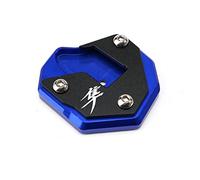 Extensor Extensión De Soporte Lateral para Ampliación De Pie De Pata De Cabra De Motocicleta con Logo para Suzuki Hayabusa Gsxr GSX1300R Gsxr 1300 GSXR1300(BLU)