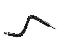 Extensor Flexible 290 mm, Eje Flexible 1/4 Pulgada, Destornillador Portapuntas, Adaptador de Broca de Ángulo Recto, para Taladros Eléctricos