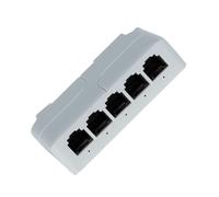 Extensor Gigabit de 5 Puertos Admite alimentación de 90 W a través de Ethernet 1 Entrada 4 Salidas Repetidor de conmutadores de Redes para cámaras Repetidor de conmutadores de Redes