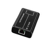 Extensor Gigabit POE de 2 Puertos, 100/1000 M, Repetidor de Red IEEE802.3af/At de 30 W, Conectar y Usar para Conmutador PoE, Cámara IP NVR