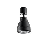 Extensor giratorio de 360° con filtro, pulverizador de grifo de cocina y burbuja, boquilla ajustable para ahorro de agua (negro)