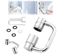 Extensor Giratorio Para Grifo De 1080°, Extensión Giratoria Para Aireador De Grifo De 1440° Con 2 Modos, Extensor Para Grifo De Lavabo De Baño, Modo De Doble Rociador (1pcs)