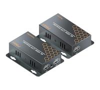 Extensor HDMI 40m 4K@30Hz con Loop Out e IR, Extensión HDMI por Cable Cat6, Plug & Play, Compatible con PC TV Monitor Proyector PS4 PS5 Xbox (4K@30HZ)