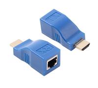 Extensor HDMI, Cable de Red Getstar 30 m HDMI a RJ45, Adaptador convertidor, Divisor, repetidor por Cat 5e, Cat 6, 1080P, para HDTV, HDPC, PS4, STB, 4 K, 2 K