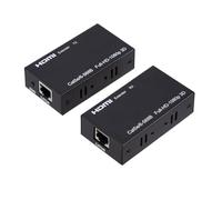 Extensor HDMI De 60 M, 1080P, A RJ45, Compatible Con, Red CAT5e, CAT6, LAN, For PS4, TV Box, PC, Portátil, Conexión Datos(EU Plug)