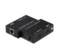 Extensor HDMI De 60 M, 1080P, A RJ45, Compatible Con, Red CAT5e, CAT6, LAN, For PS4, TV Box, PC, Portátil, Conexión Datos(US Plug)