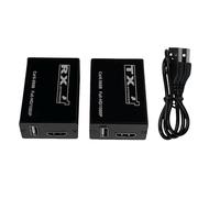 Extensor HDMI KVM USB, extensor Ethernet sobre Cat6 hasta 30 m para cámara DVR NVR