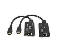 Extensor HDMI macho a RJ45 Network LAN Extender 60 m Convertidor Repetidor sobre Cat 5e / 6 1080p hasta 60 m Extender para HDTV HDPC PS4 STB 4K 2K (60 m)