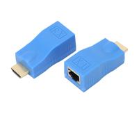Extensor HDMI RJ45Network, HDMI HD1080P sobre cable CAT5e CAT6 de hasta 30 m, transmisión sin pérdidas, compatible con Plug and Play, función de