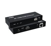 Extensor KVM 4K 30 Hz 120 M por Cable RJ45 Cat5e/6, Compatible con HDMI, USB 60, Kit de transmisor y Receptor, Compatible ratón Teclado(4k 120M)