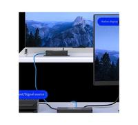 Extensor KVM Compatible con 4K 60Hz Sobre IP Rj45 Cat6 USB Ethernet Extender 60m/196FT para Monitoreo de Cámara NVR ENCHUFE UE