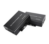 Extensor KVM HDMI de 150 M, Extensor KVM 1080P sobre Cat5e/6 hasta 150 M (492 pies), Extensor USB KVM RJ45, Plug and Play, para Señales Remotas de Control de Mouse y (Enchufe de