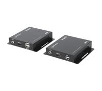 Extensor KVM HDMI Manhattan 1080p sobre IP 120 m Cat6 USB-A Negro