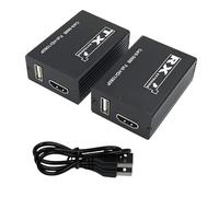 Extensor KVM HDMI USB, 1080P se extiende hasta 30 m para cámara DVR NVR