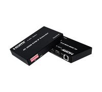 Extensor KVM IP HDMI 4K 200M a través de cable Cat5e/Cat6 Ethernet, matriz H.264 Transceptor de vídeo, conexión múltiple a múltiples compatible con teclado y ratón para PC TV (TX+RX)