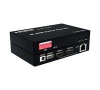 Extensor KVM IP HDMI 4K 200M a través de cable Cat5e/Cat6 Ethernet, matriz H.264 Transceptor de vídeo, conexión múltiple a múltiples compatible con teclado y ratón para PC TV (TX)